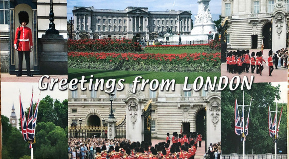 Nádasdy Ádám: Üdvözletünket küldjük Nyugatról, a ködös Albionból [Képeslap]