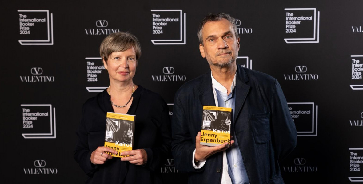 Jenny Erpenbeck és Michael Hoffmann, a 2024-es Nemzetközi Booker-díj nyertesei - fotó: The Booker Prizes - konyvesmagazin.hu