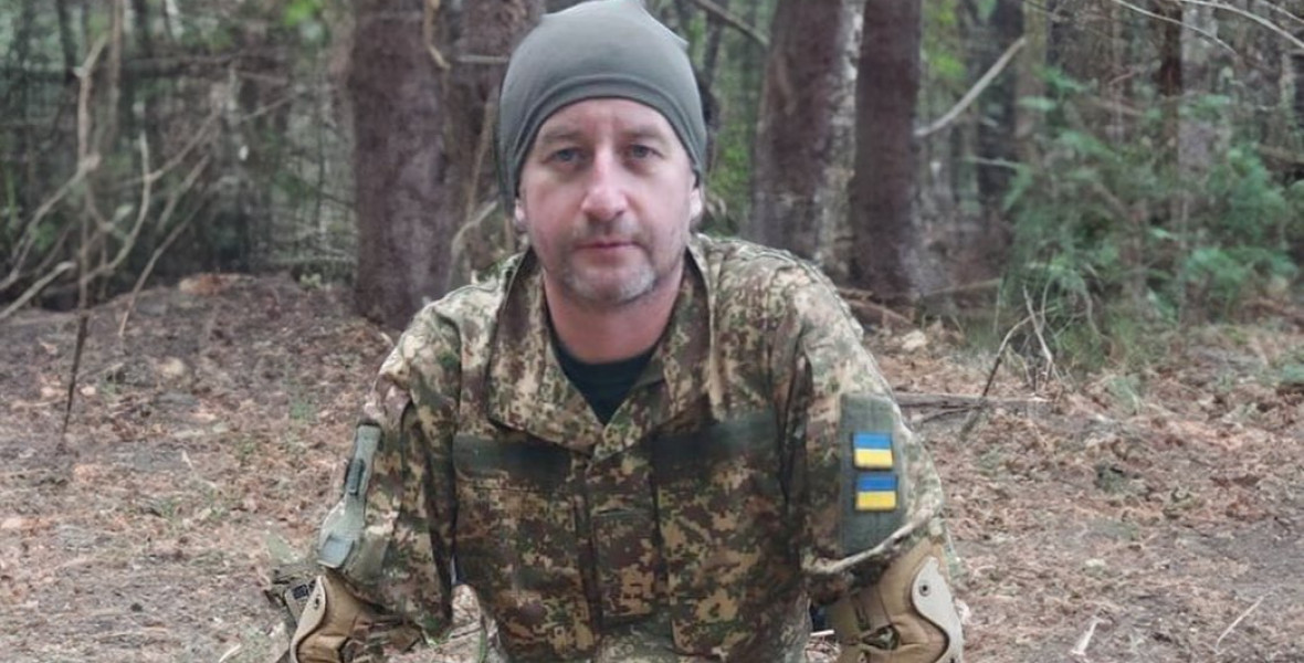 Szerhij Zsadan bevonult az ukrán hadseregbe. Fotó: Instagram - konyvesmagazin.hu