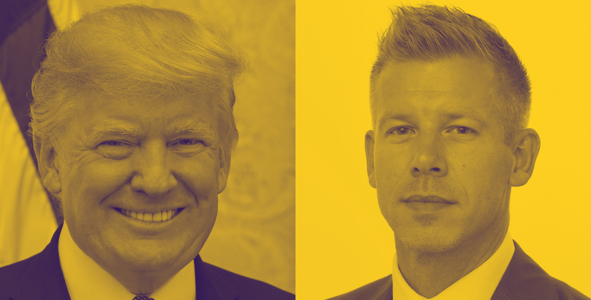 Sárm a politikában - Donald Trump (fotó: Fehér Ház), Magyar Péter (fotó: Európai Parlament) - konyvesmagazin.hu