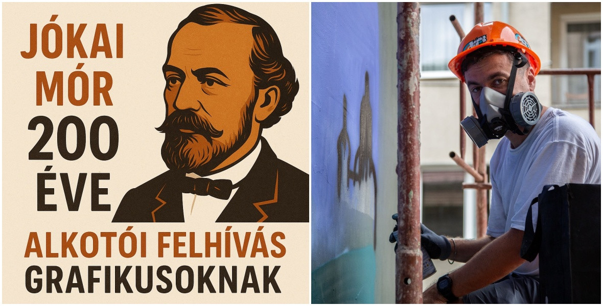 Hogy nézne ki Jókai Mór egy házfalon? Hamarosan kiderül!
