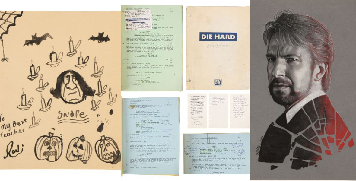 Eladják Alan Rickman jegyzeteit és személyes tárgyait