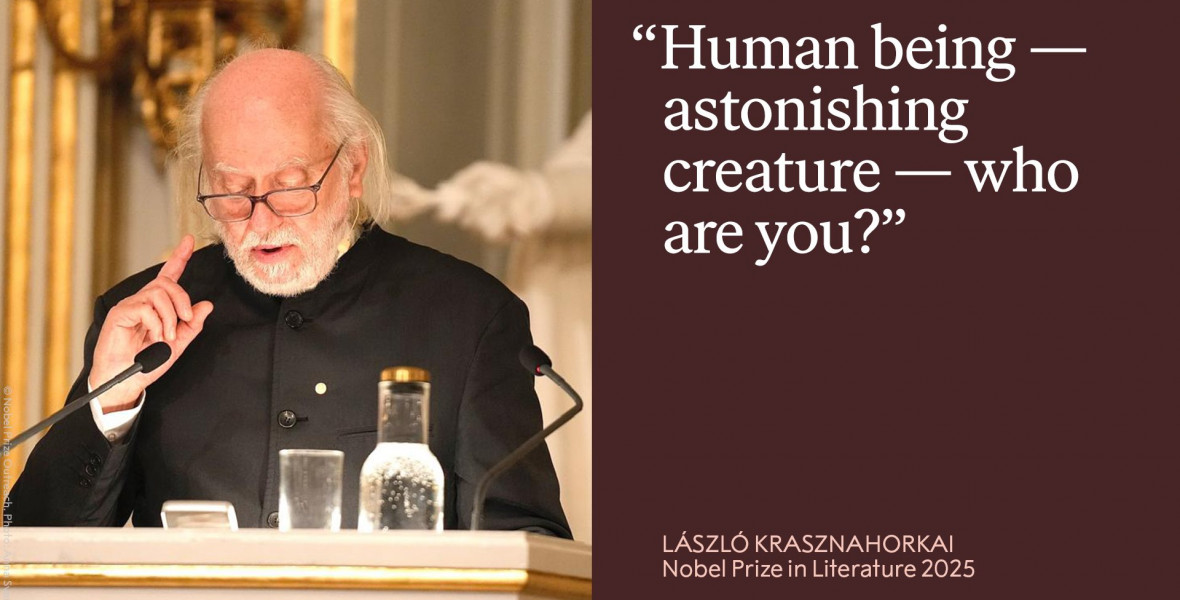 Krasznahorkai: Az új angyaloknak nemcsak szárnyuk nincsen, de nincs üzenetük sem, semmi - 4 gondolat a stockholmi beszédből