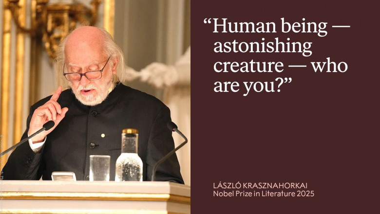 Krasznahorkai: Az új angyaloknak nemcsak szárnyuk nincsen, de nincs üzenetük sem, semmi - 4 gondolat a stockholmi beszédből