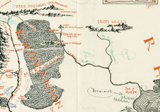 Tolkien a részletek megszállottja volt, a jegyzeteivel ellátott térkép a véletlennek köszönhetően került elő